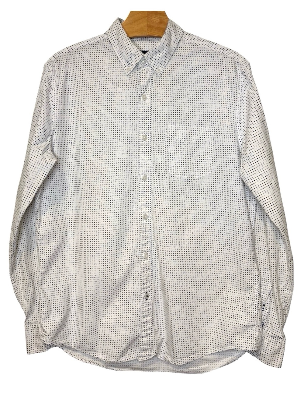 American Eagle Seriously Soft Button Down Shirt Medium White